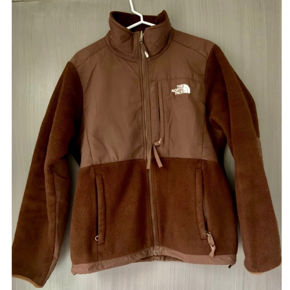 COPY - The North Face brown polar fleece jacket size M